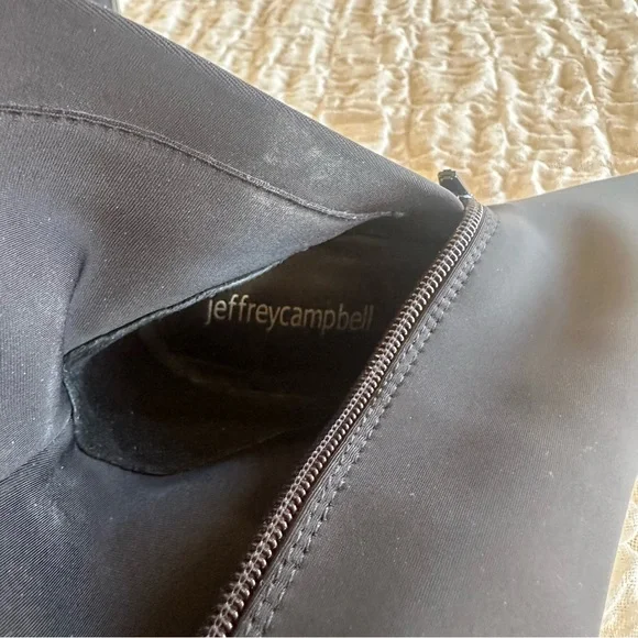 Jeffrey Campbell Siren Bootie Black Neoprene Pointed Toe Heel Booties 7 - Picture 11 of 13